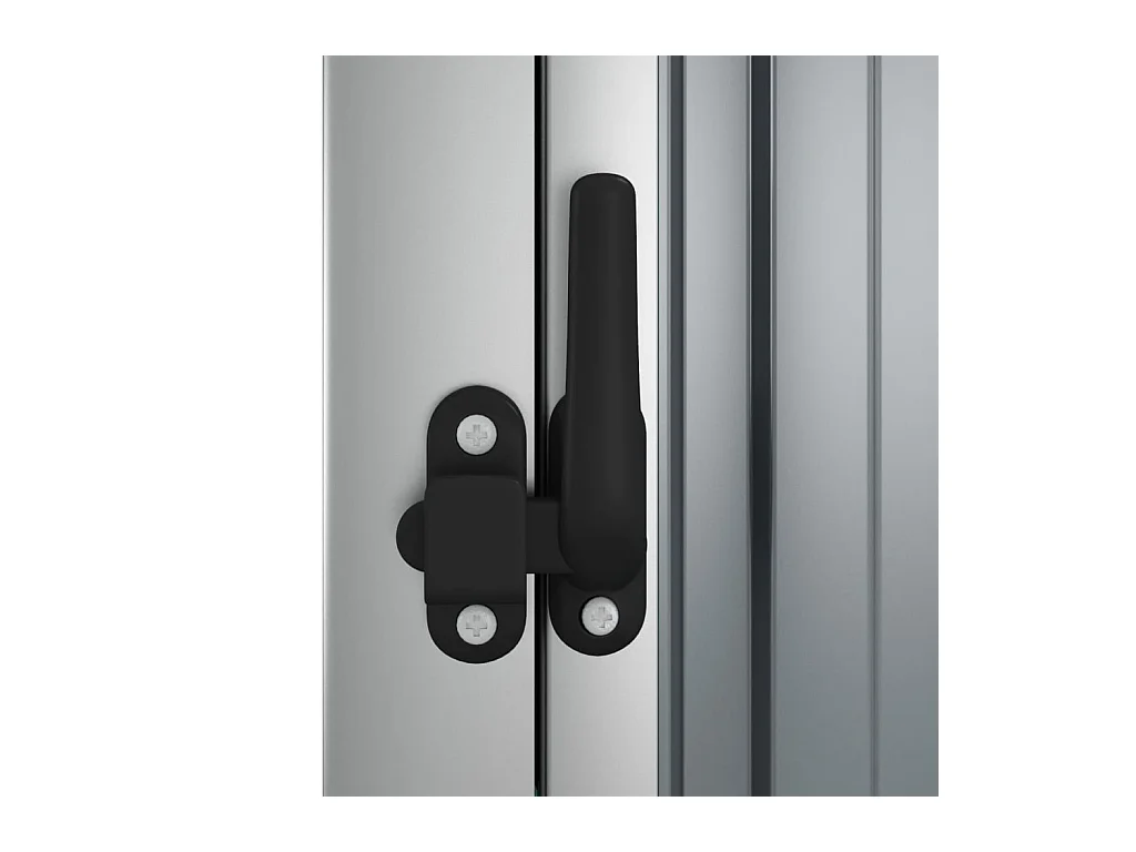 Nicole  Abri à outils de jardin gris 88x89x161 cm acier galvanisé