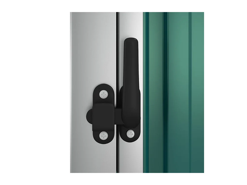 Nicole  Abri à outils de jardin vert 88x89x161 cm acier galvanisé