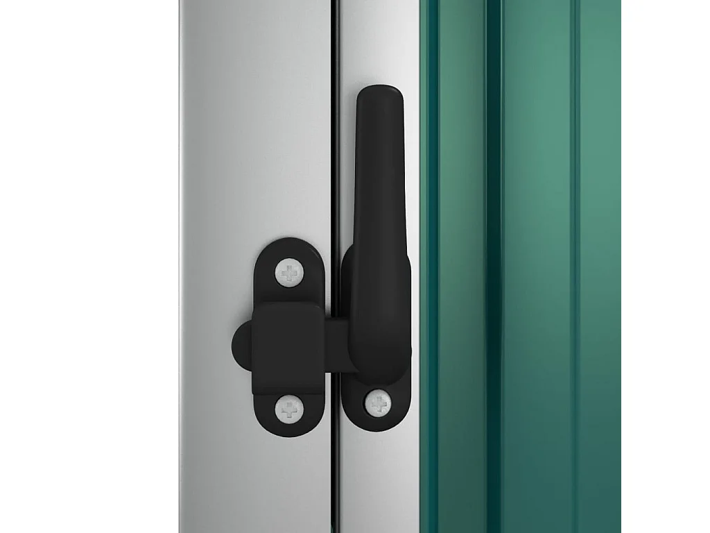 Nicole  Abri à outils de jardin vert 88x89x161 cm acier galvanisé