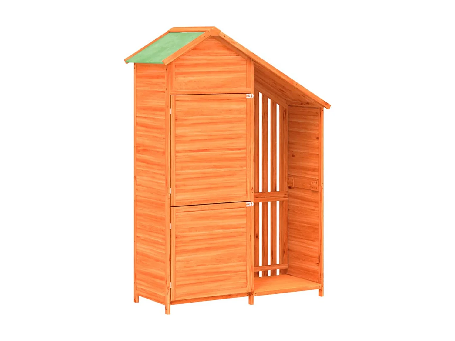 Ilmi  Tuinschuur 120x53,5x170 cm massief grenenhout bruin