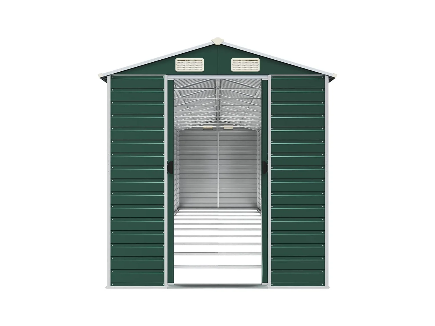 Tampa  Abri de jardin vert 191x895x198 cm acier galvanisé