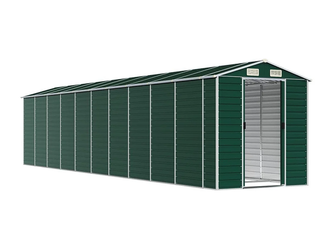 Tampa  Abri de jardin vert 191x895x198 cm acier galvanisé