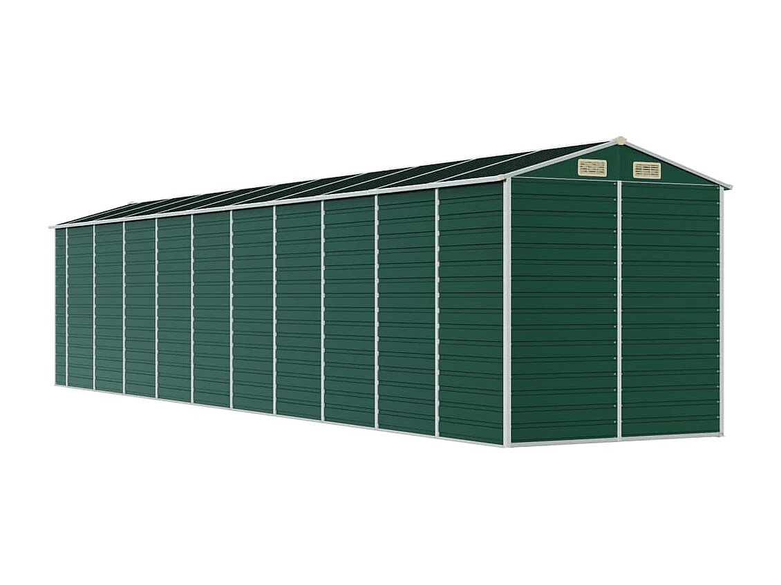 Tampa  Abri de jardin vert 191x895x198 cm acier galvanisé