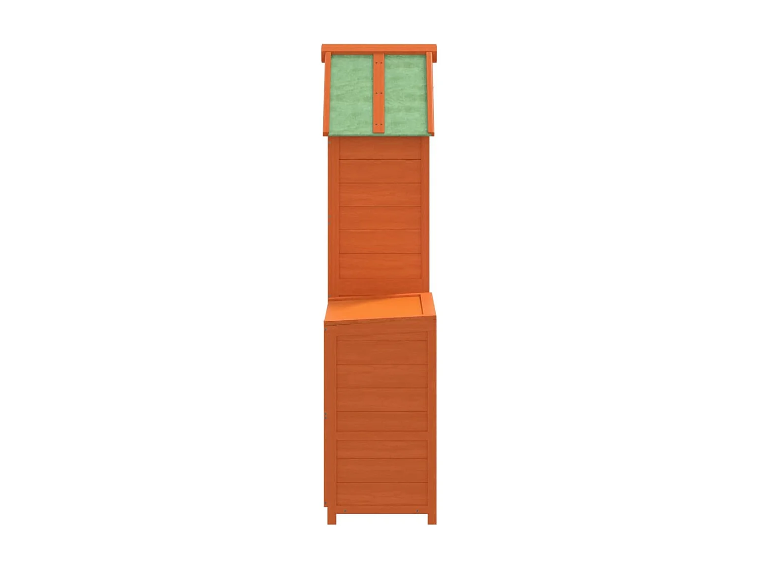 Veronique-Claire  Ensemble de remise à outils de jardin 2 pcs marron pin massif