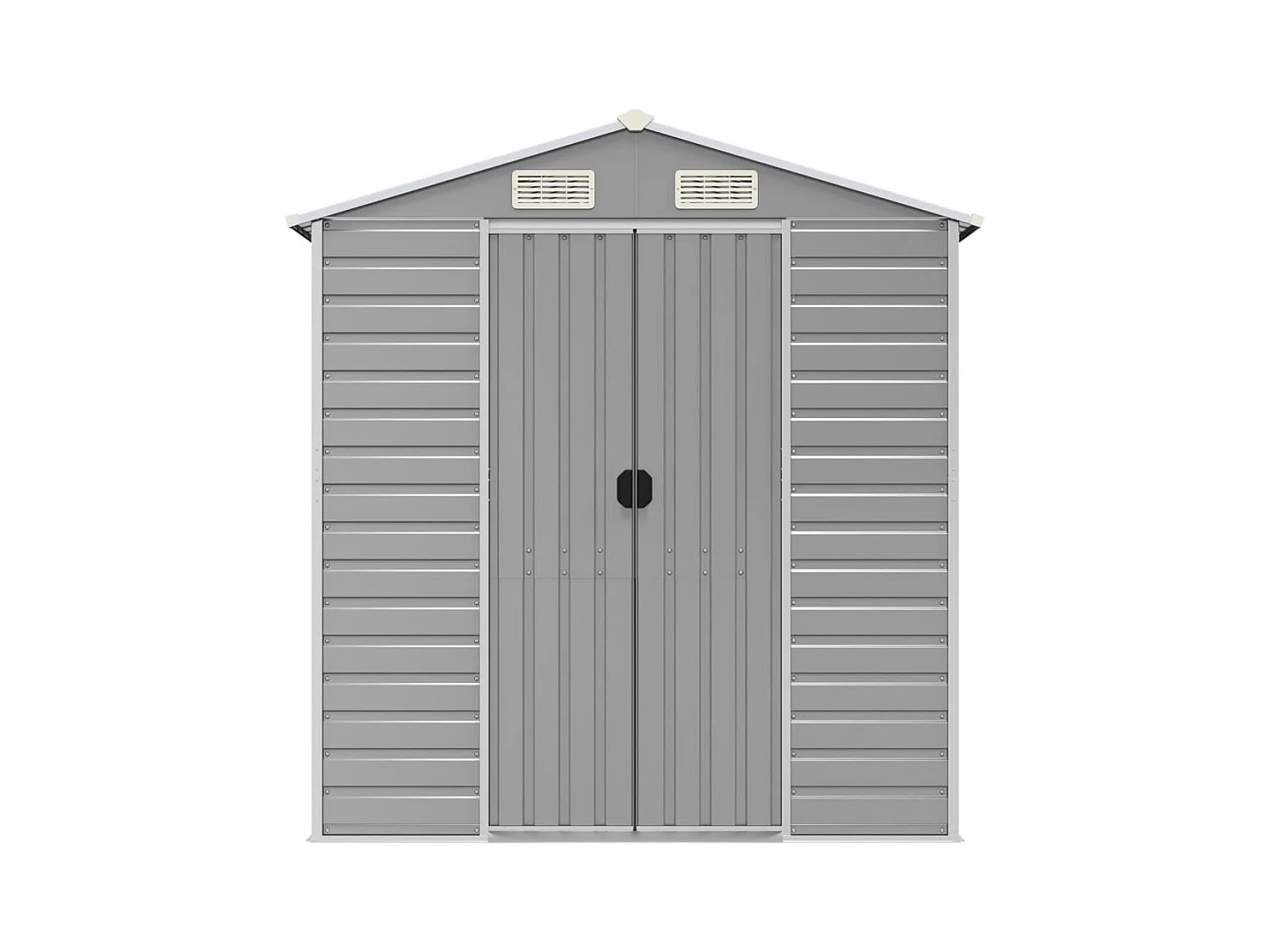 Tampa  Abri de jardin gris clair 191x810x198 cm acier galvanisé
