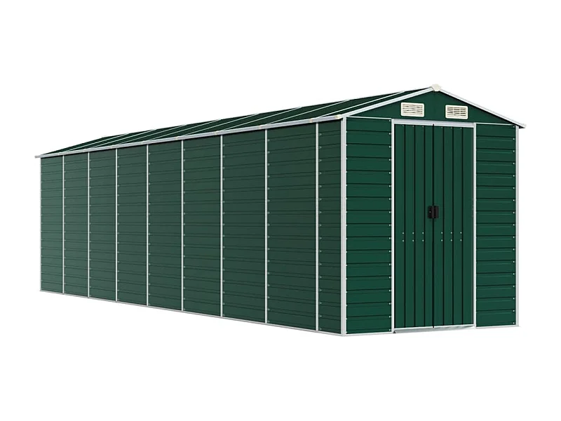 Tampa  Tuinschuur 191x725x198 cm gegalvaniseerd staal groen