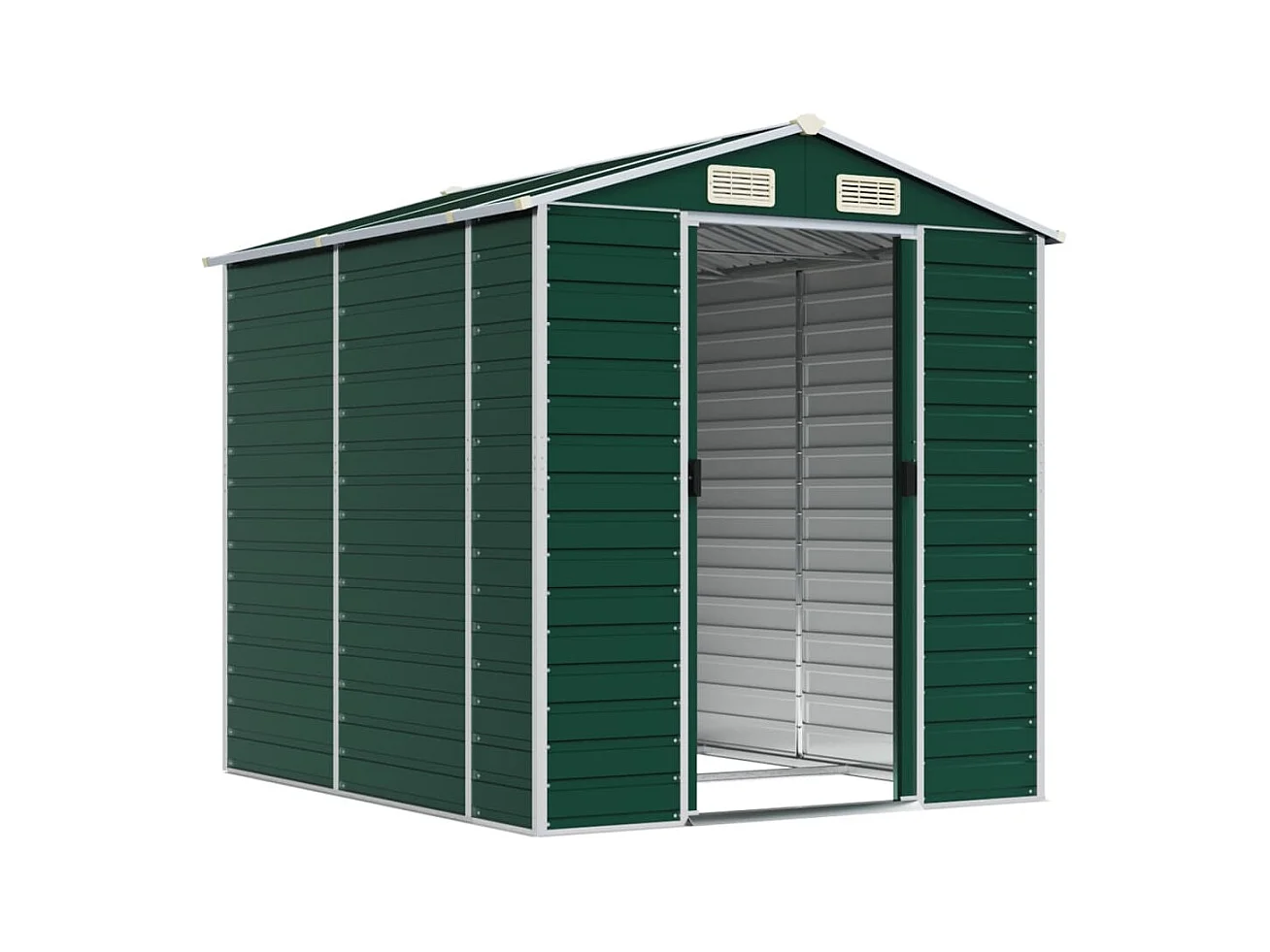 Tampa  Abri de jardin vert 191x215x198 cm acier galvanisé