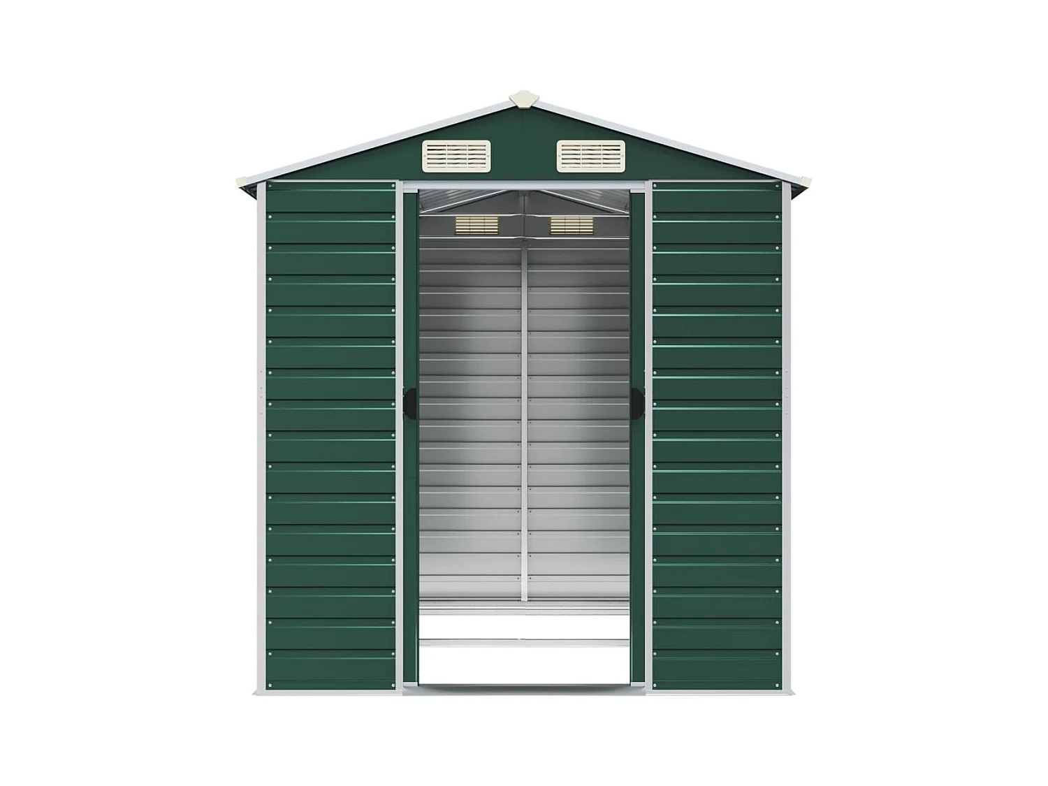 Tampa  Abri de jardin vert 191x215x198 cm acier galvanisé