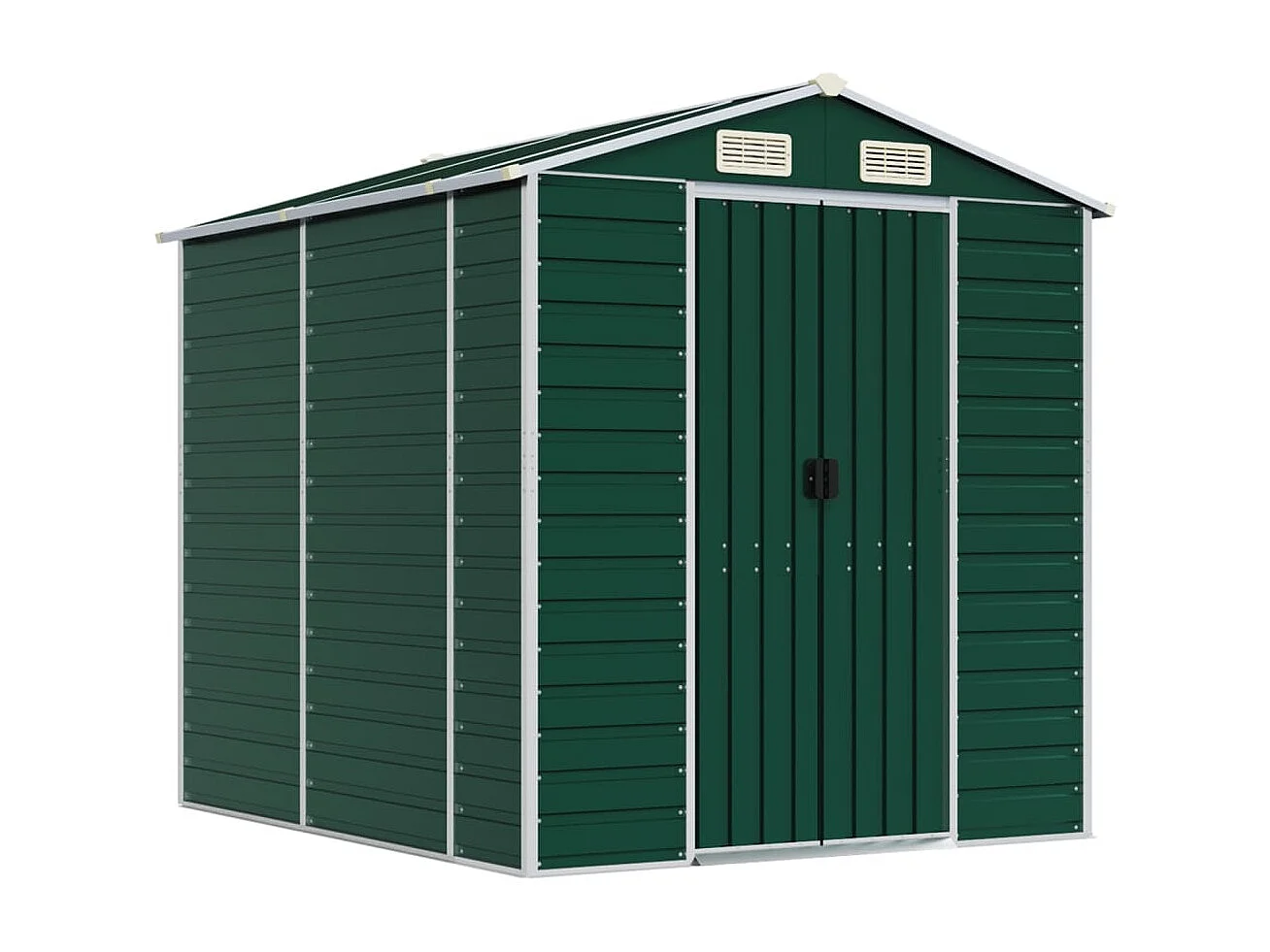 Tampa  Abri de jardin vert 191x215x198 cm acier galvanisé