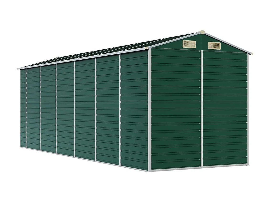 Tampa  Tuinschuur 191x555x198 cm gegalvaniseerd staal groen