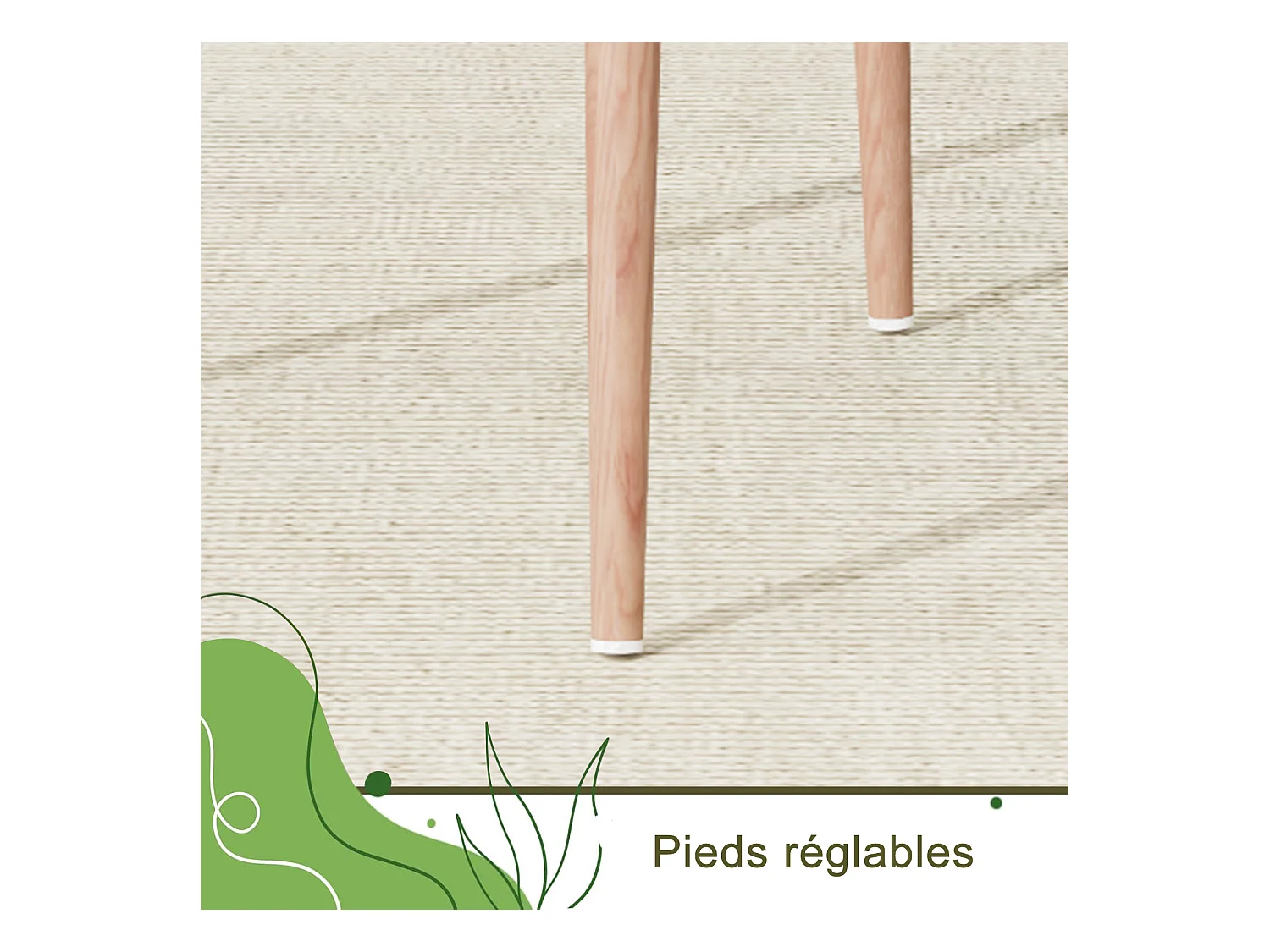 Chaises de Salle à Manger, Lot de 2 Chaise Rembourrée avec Dossier Haut Rotin et Pieds Métal,Modernes Chaises d'appoint pour Cuisine Salon Café -Beige