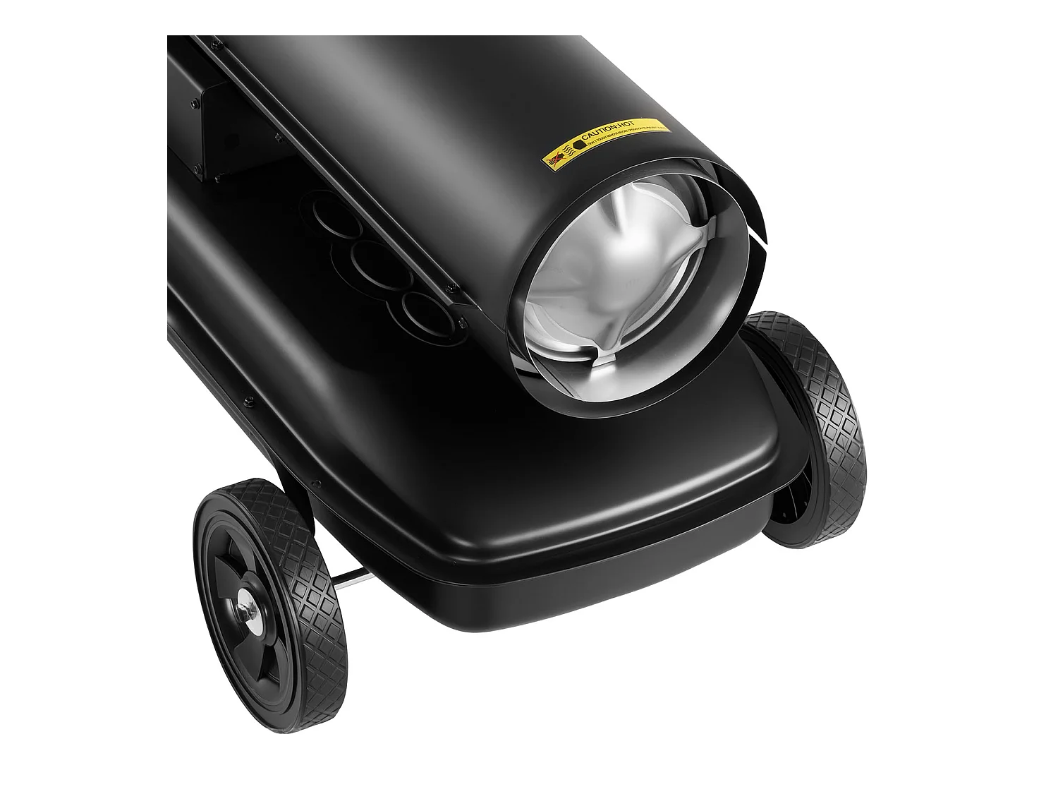 Calentador de Aire Soplado SucceBuy de Queroseno Diésel, 50 kW, Calentador de Apoyo sobre Ruedas, con Temperatura Ajustable, Tipo Soplador, para Obra, Garaje