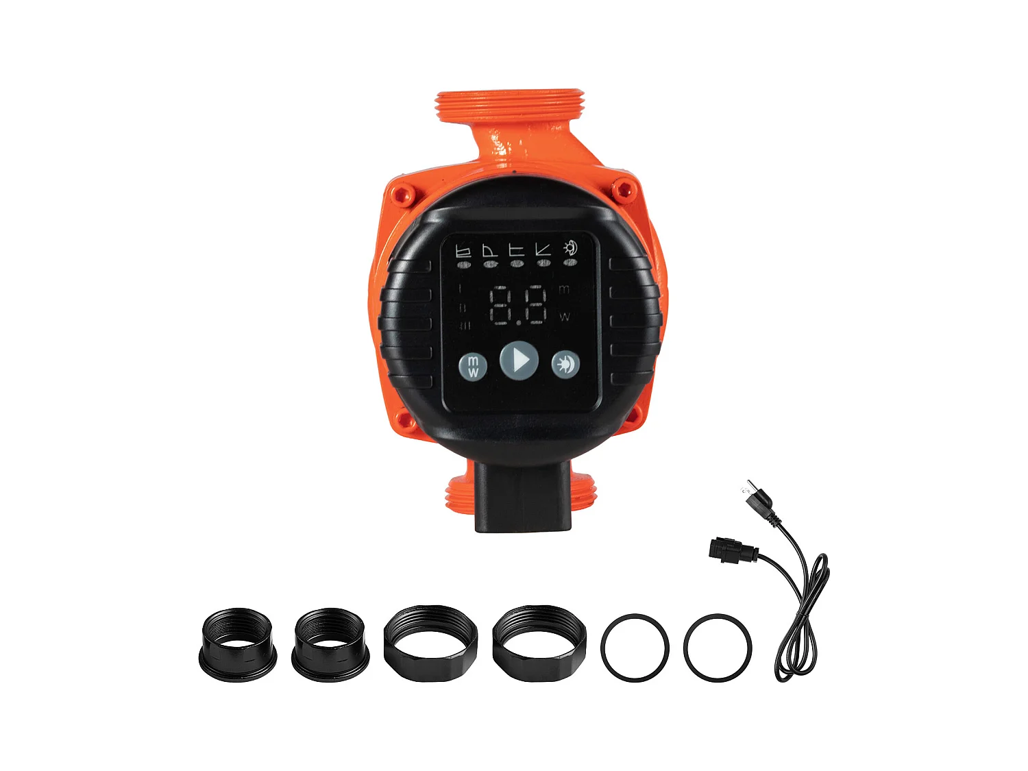 Pompa Cyrkulacyjna SucceBuy do Ciepłej Wody, Maksymalna Wysokość Podnoszenia 4 m, Wysokowydajna Pompa Grzewcza, 42 L/min, Zawór Zwrotny