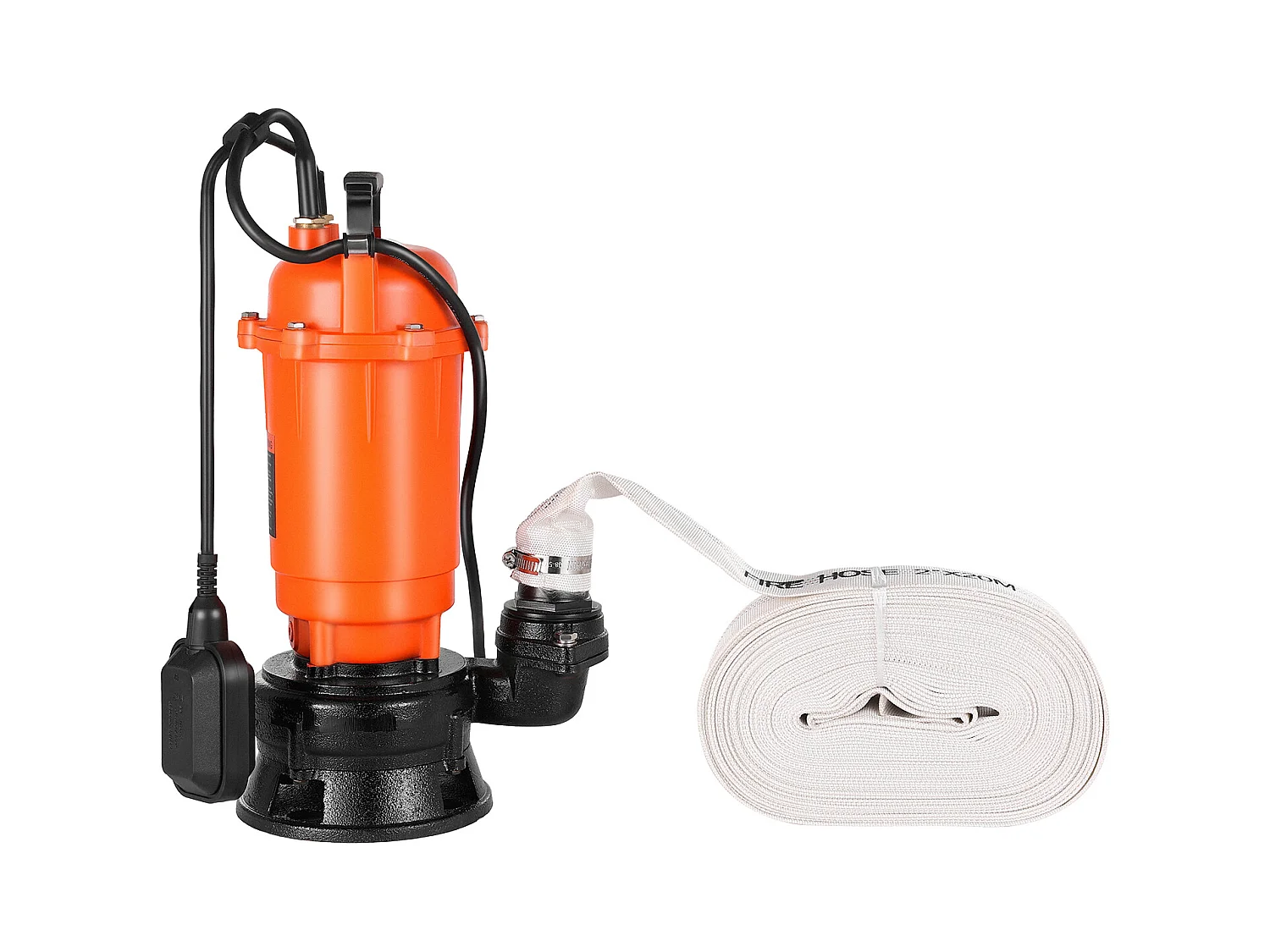 Dompelpomp voor Afvalwater SucceBuy 1500 W Dompelpomp Gietijzer 22800 L/u met Automatische Zwevenschakelaar, Opvoerhoogte 18 m, voor Zwembaden