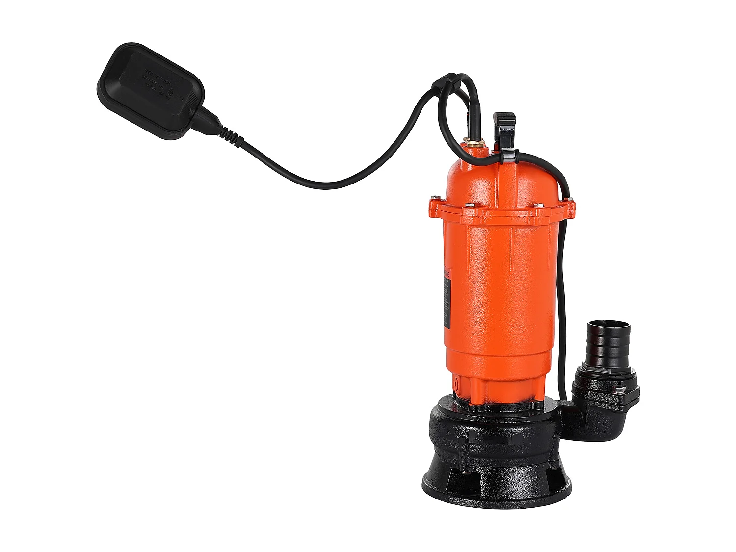 Pompe Submersible Eaux Usées SucceBuy 1500 W Pompe Puisard Fonte 22800 L/h avec Interrupteur à Flotteur Automatique, Hauteur Refoulement 18 m, pour Piscines