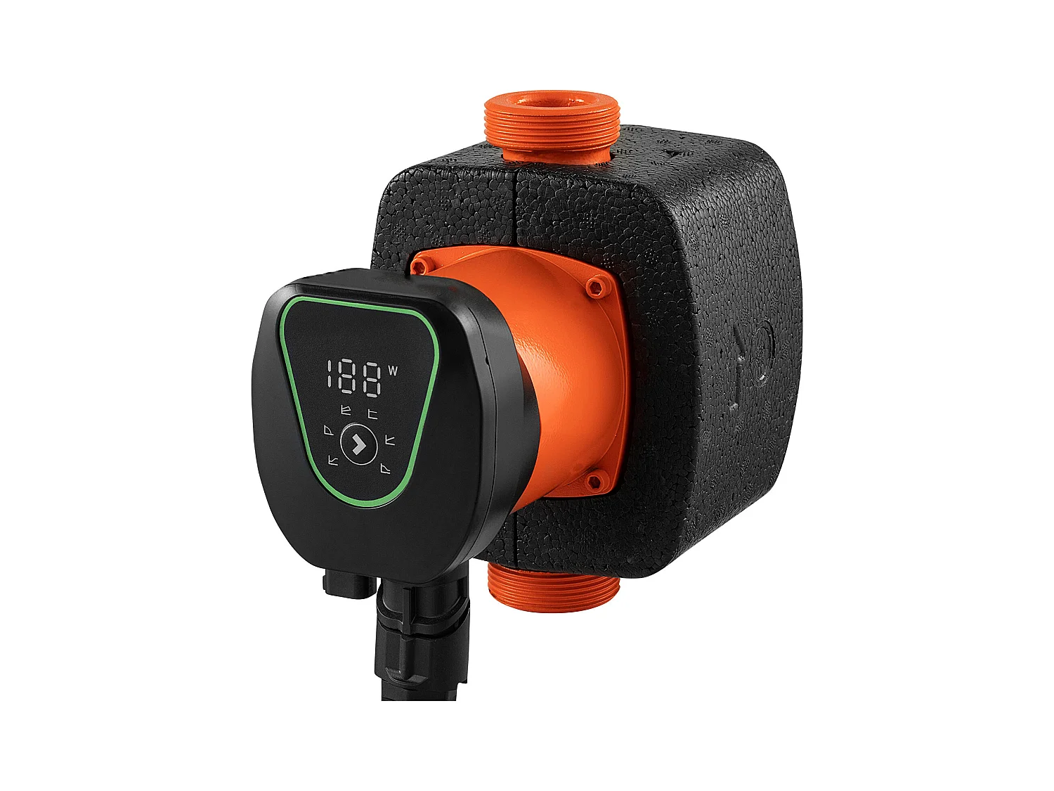 Circulatiepomp SucceBuy voor Warm Water, Maximale Opvoerhoogte 11 m, Hoogrendement Verwarmingspomp 117 L/min, Terugslagklep, Energiezuinig