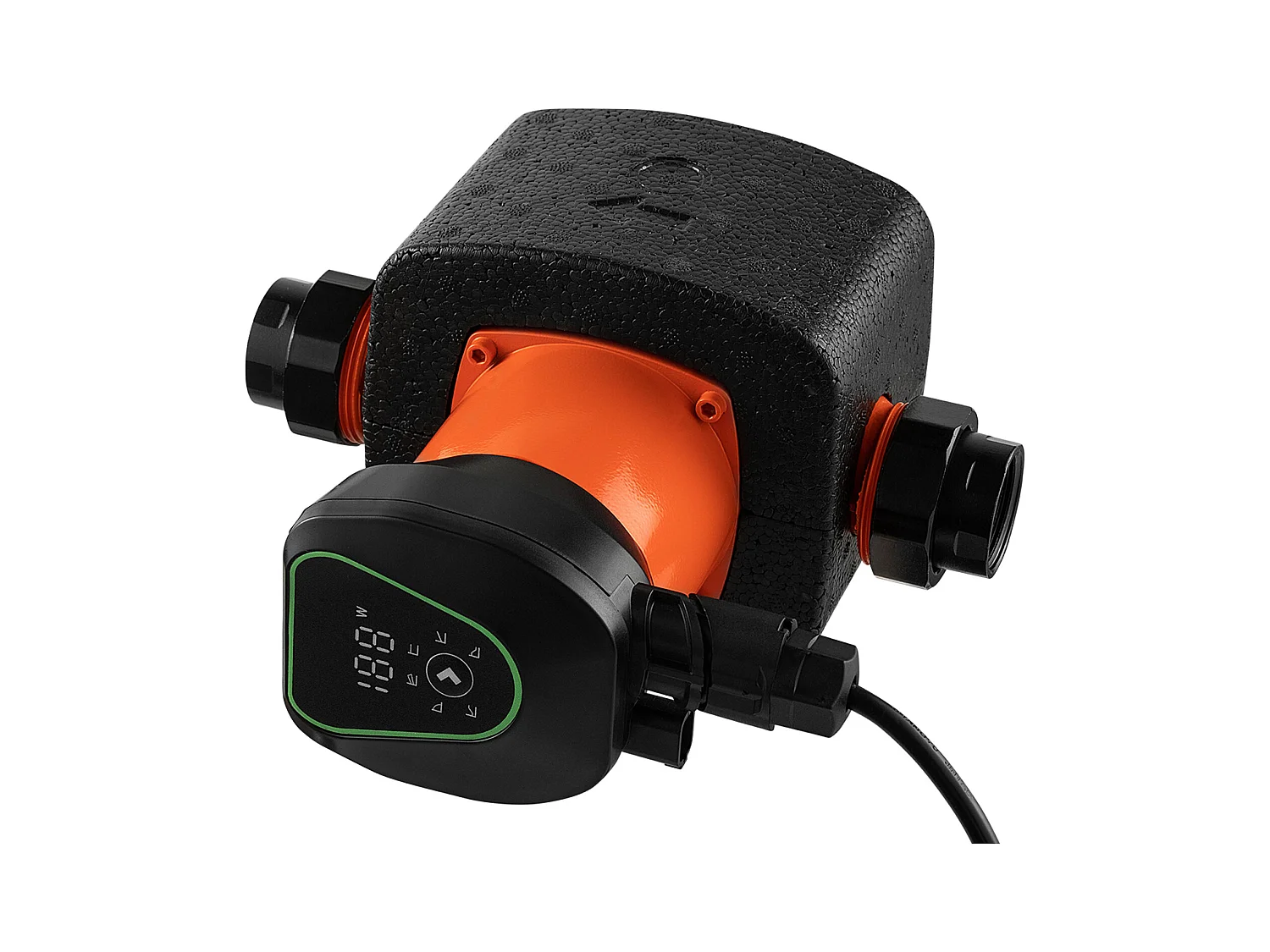 Circulatiepomp SucceBuy voor Warm Water, Maximale Opvoerhoogte 11 m, Hoogrendement Verwarmingspomp 117 L/min, Terugslagklep, Energiezuinig