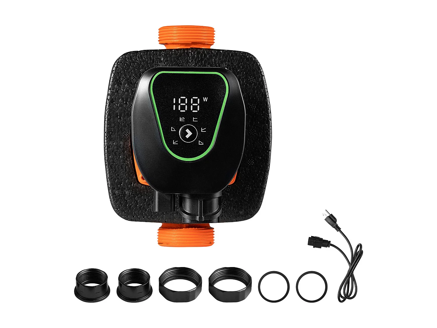 Pompe de Circulation SucceBuy d'Eau Chaude, Hauteur de Refoulement Maximale 11 m, Pompe de Chauffage à Haut Rendement 117 L/min, Clapet Anti-retour