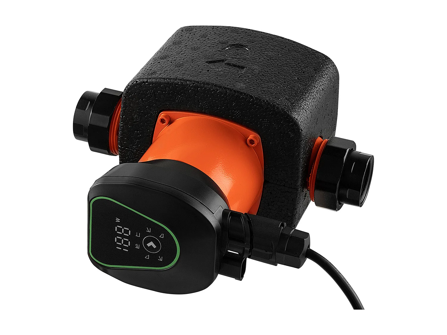 Pompe de Circulation SucceBuy d'Eau Chaude, Hauteur de Refoulement Maximale 11 m, Pompe de Chauffage à Haut Rendement 117 L/min, Clapet Anti-retour