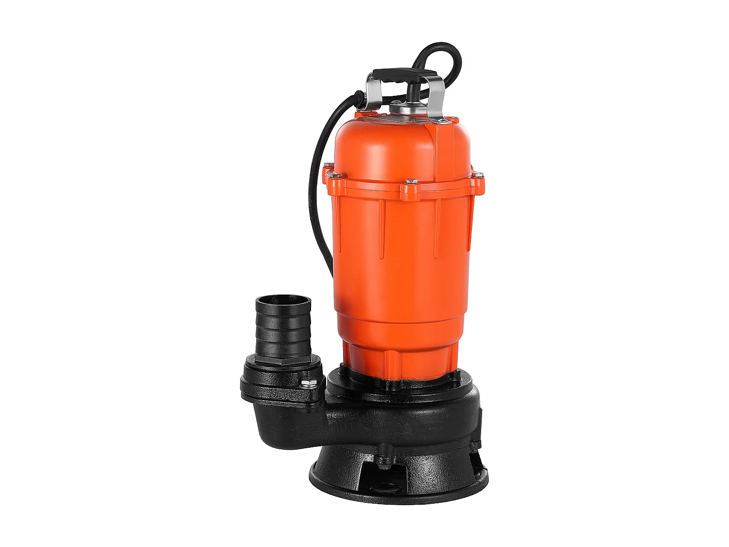 Pompe Submersible Eaux Usées SucceBuy, 550 W, Pompe de Puisard en Fonte 18000 L/h, avec Hauteur de Refoulement Maximale 10 m, pour Piscines, Étangs, Sous-sols