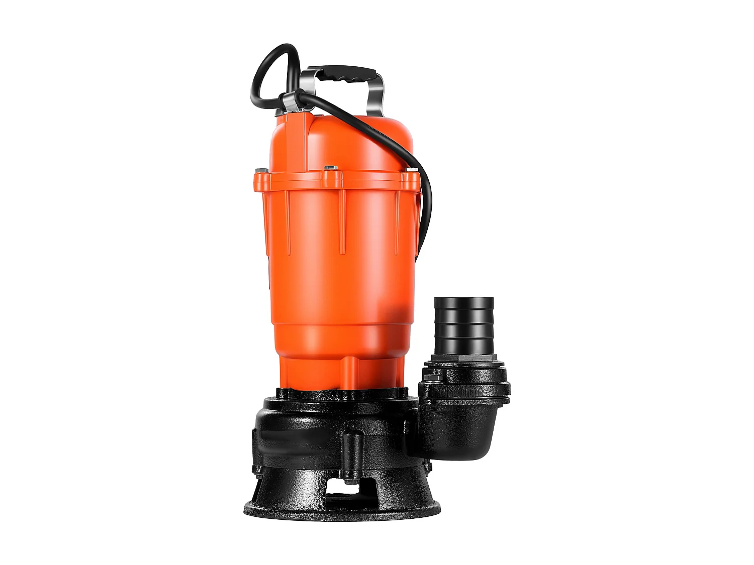 Pompe Submersible Eaux Usées SucceBuy, 550 W, Pompe de Puisard en Fonte 18000 L/h, avec Hauteur de Refoulement Maximale 10 m, pour Piscines, Étangs, Sous-sols