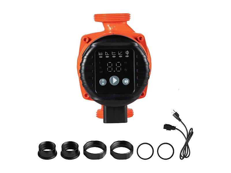 Pompa Cyrkulacyjna SucceBuy do Ciepłej Wody, Maksymalna Wysokość Podnoszenia 6 m, Wysokowydajna Pompa Grzewcza, 58 L/min, Zawór Zwrotny