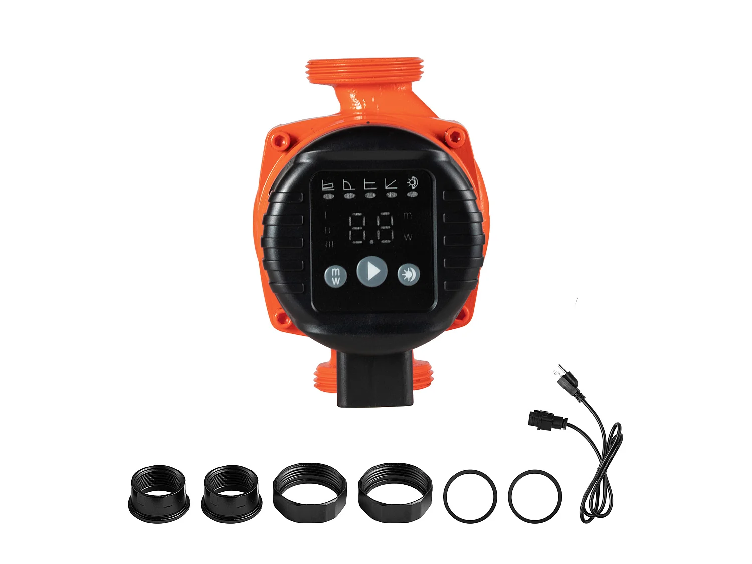 Pompe de Circulation SucceBuy d'Eau Chaude, Hauteur de Refoulement Maximale 6 m, Pompe de Chauffage à Haut Rendement, 58 L/min, Clapet Anti-retour