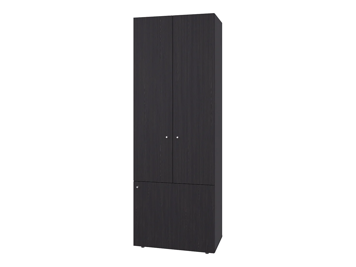 Roupeiro Home de 170 cm com 3 portas, preto