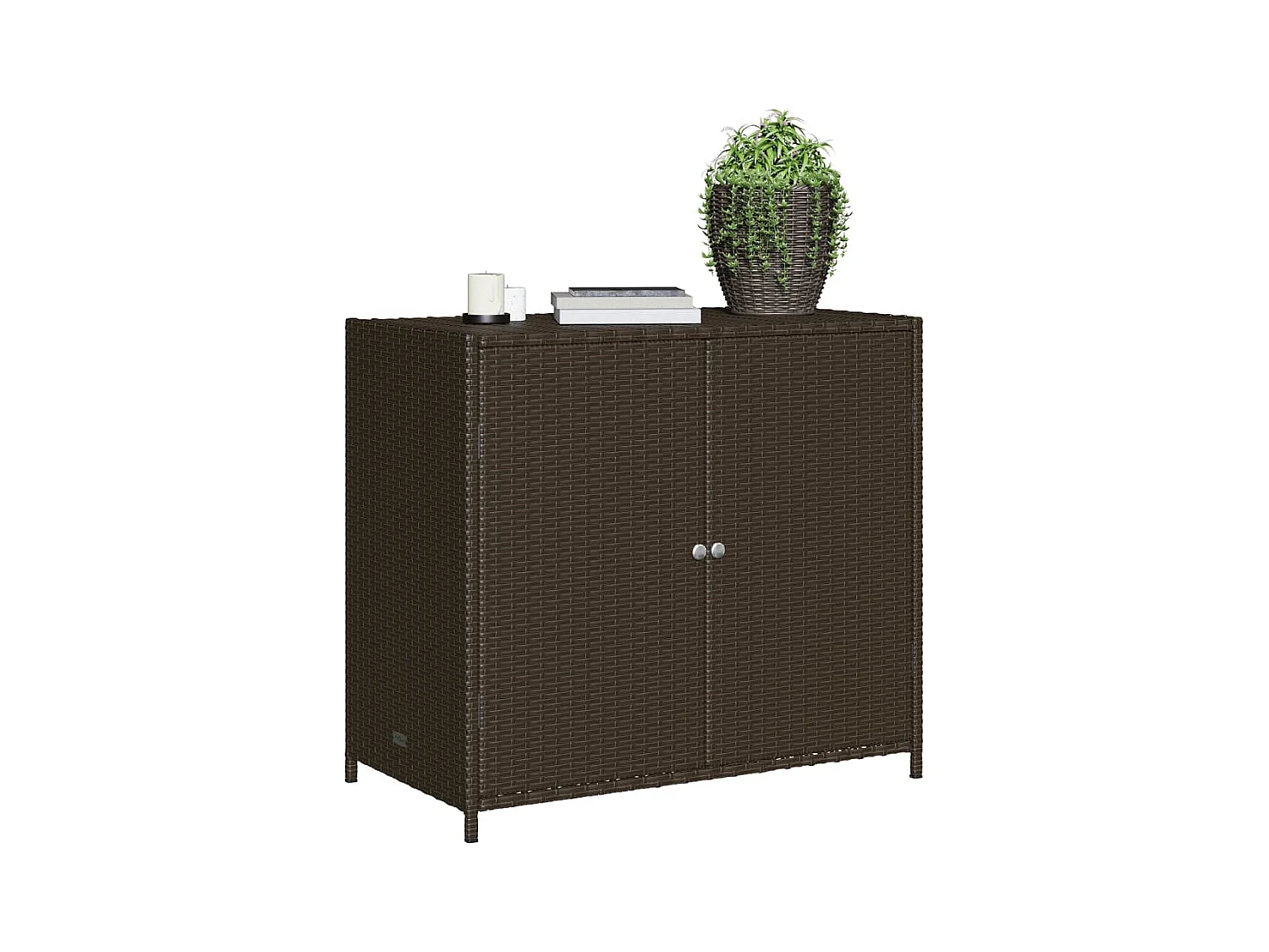 Emma Louise  Tuinkast 83x45x76 cm poly rattan bruin