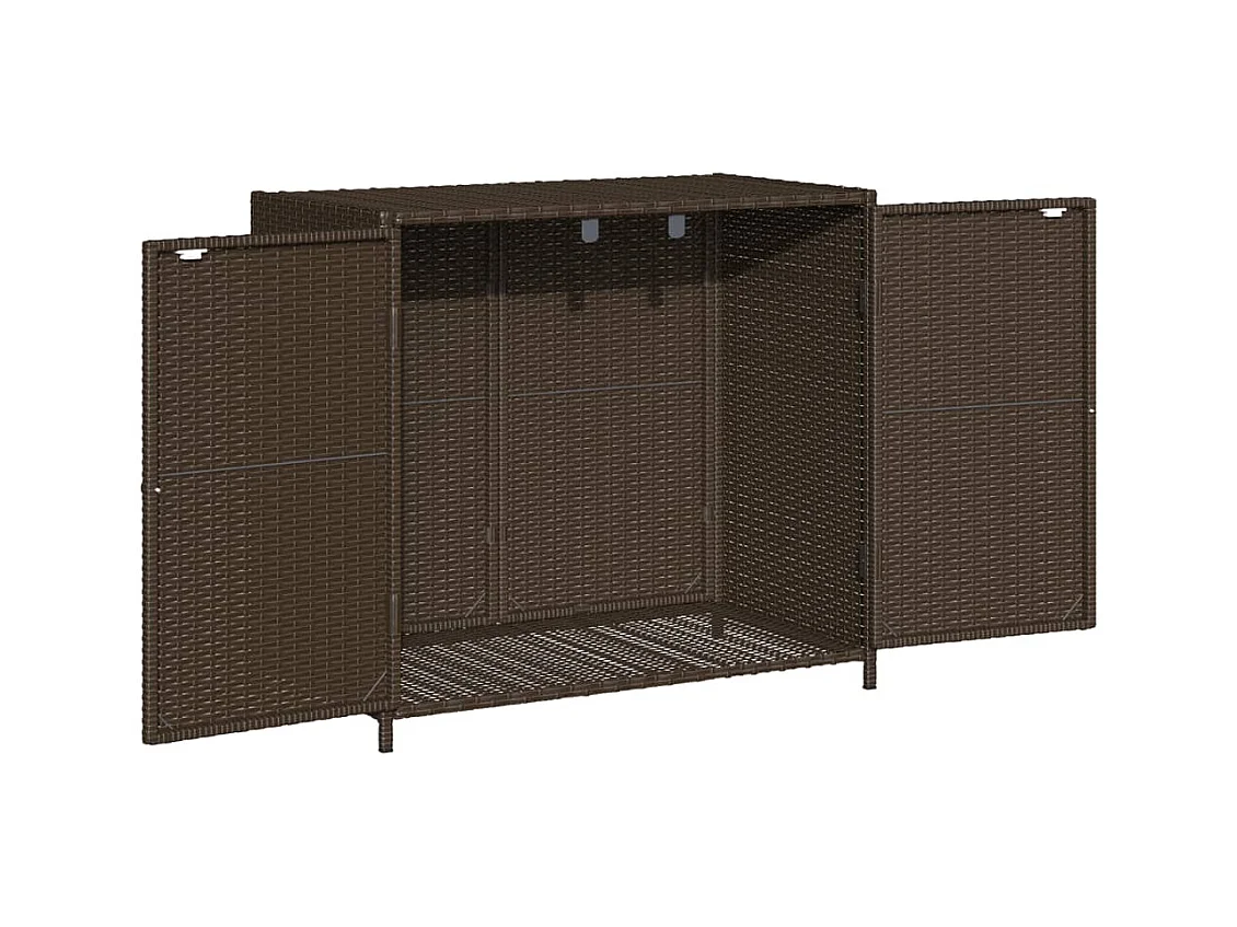 Emma Louise  Tuinkast 83x45x76 cm poly rattan bruin