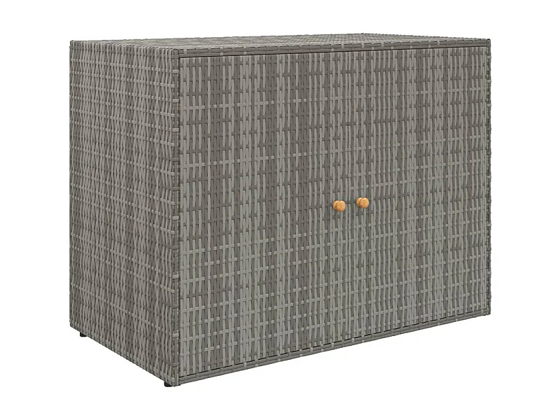Herber  Tuinkast 100x55,5x80 cm poly rattan grijs