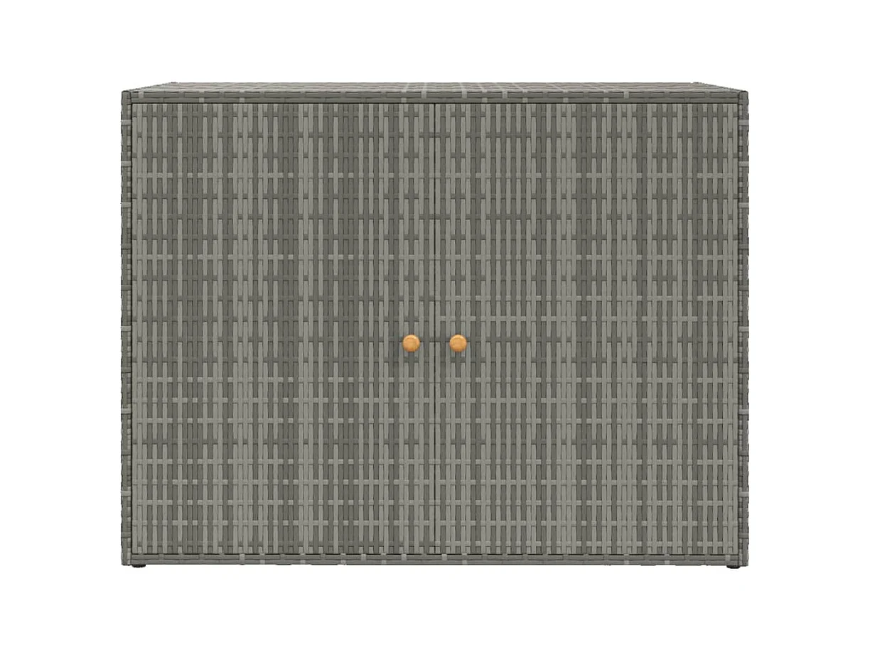 Herber  Tuinkast 100x55,5x80 cm poly rattan grijs