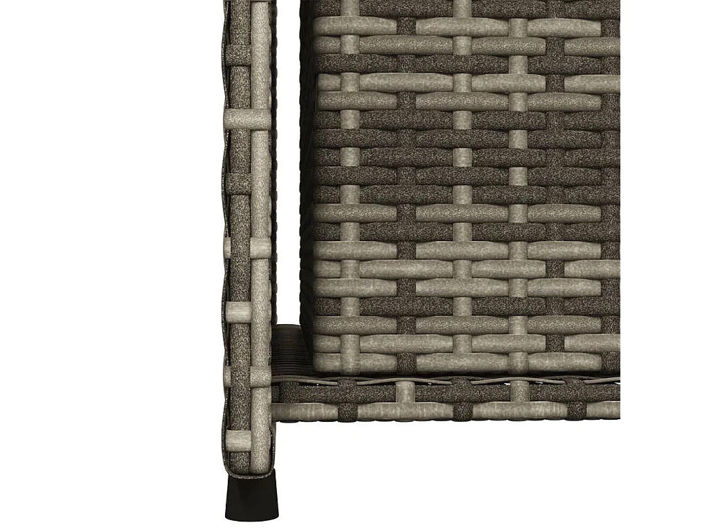 Ylira  Armoire de rangement de jardin gris 50x55x115 cm résine tressée