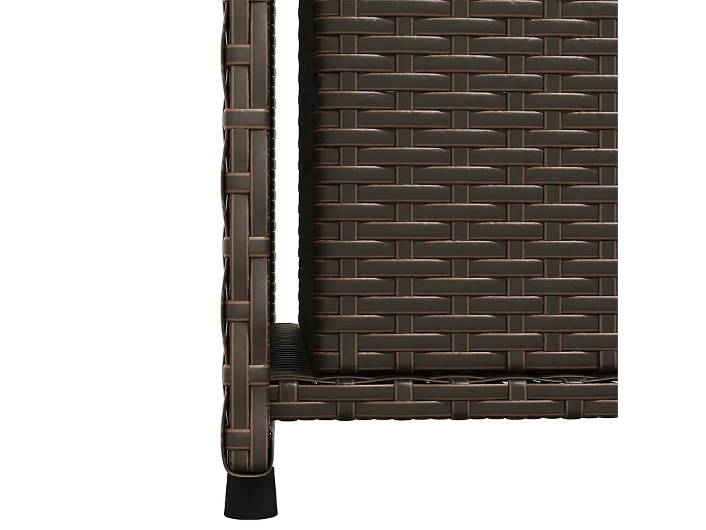 Ylira  Armoire de rangement jardin marron 50x55x115 cm résine tressée