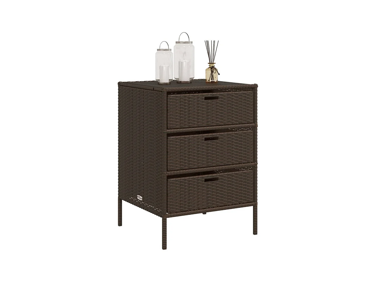 Holiday  Tuinkast 55x59x80 cm poly rattan bruin