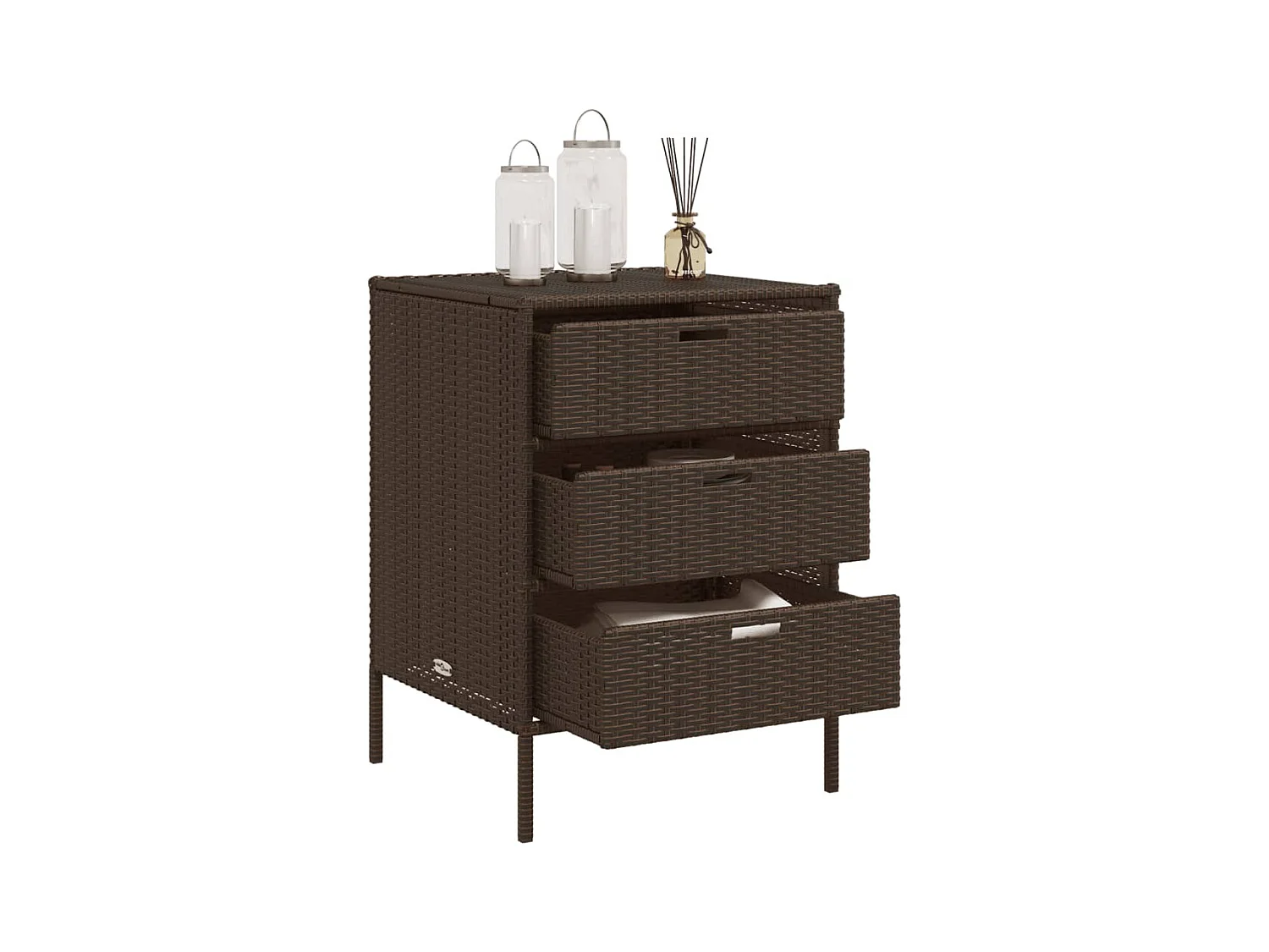 Holiday  Tuinkast 55x59x80 cm poly rattan bruin