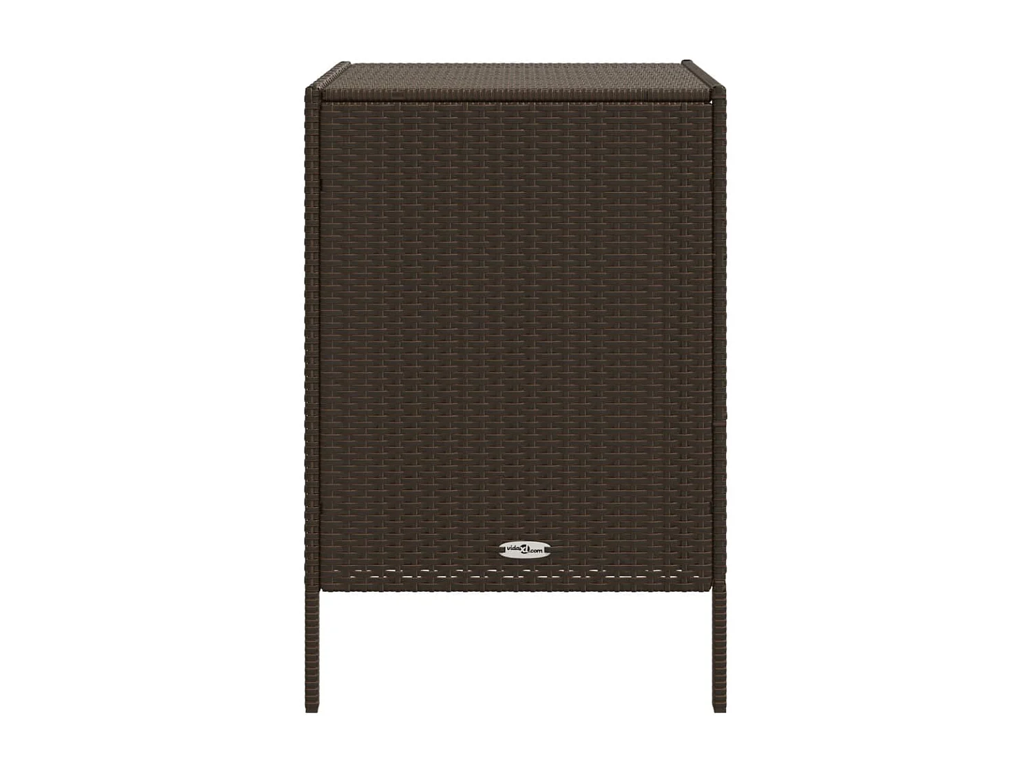 Holiday  Armoire de rangement de jardin marron 55x59x80cm résine tressée