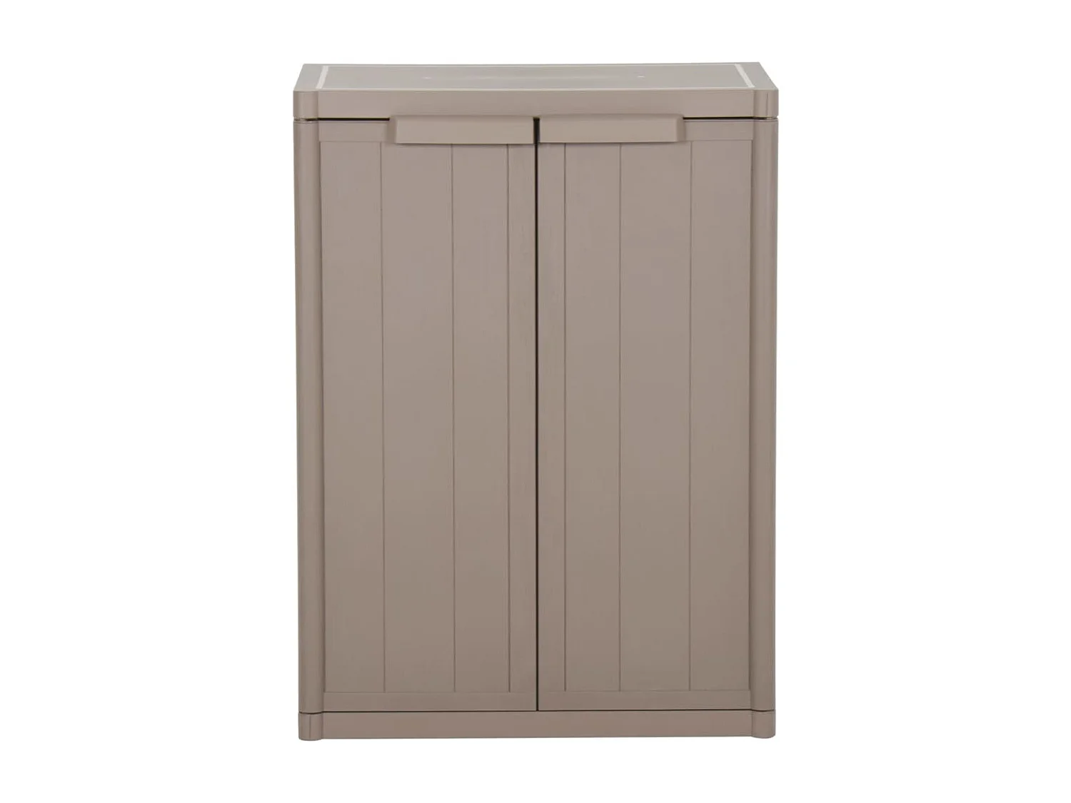 Borric  Armoire de rangement jardin Marron 65x45x88cm PP Aspect de bois