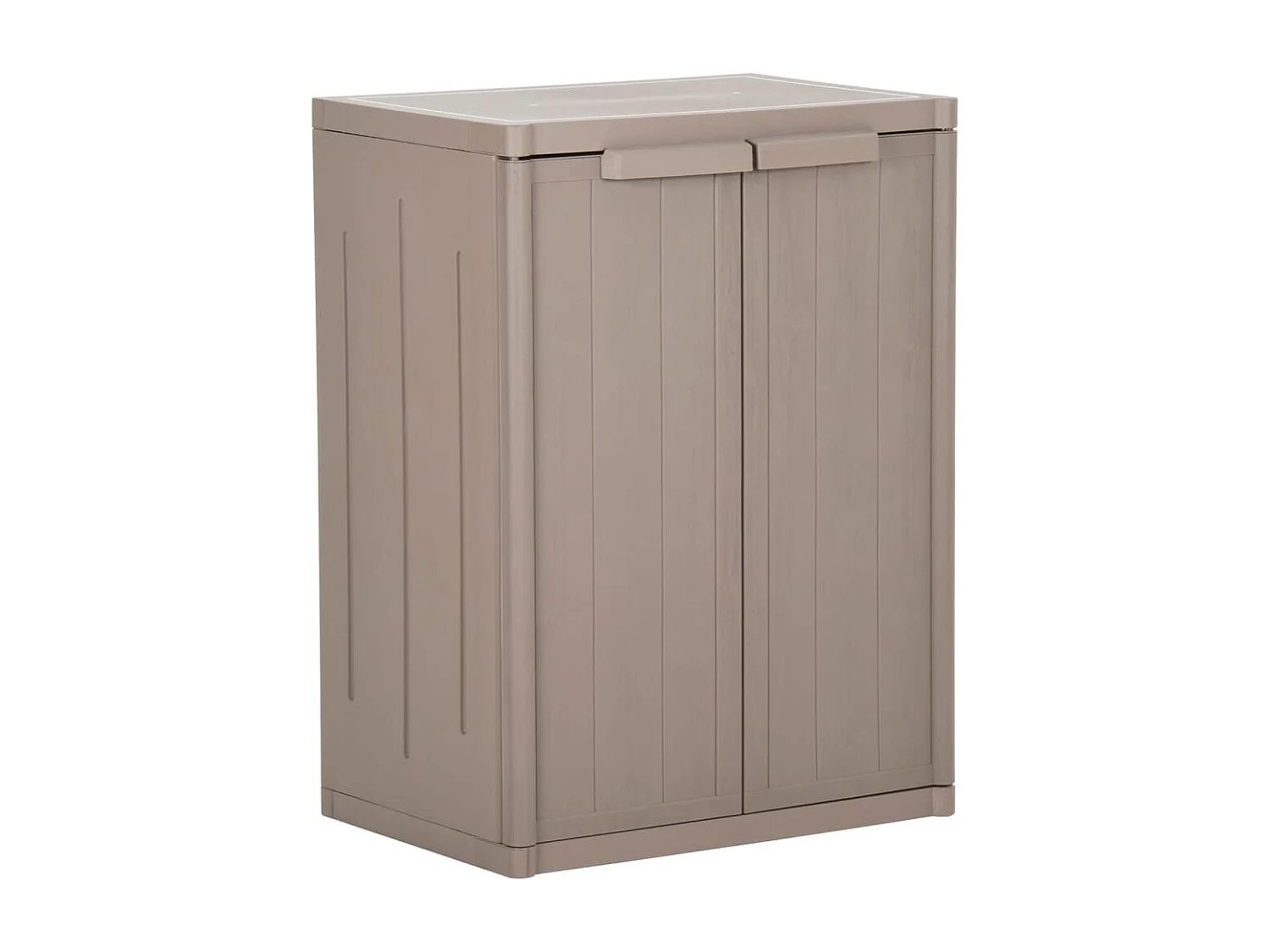 Borric  Armoire de rangement jardin Marron 65x45x88cm PP Aspect de bois