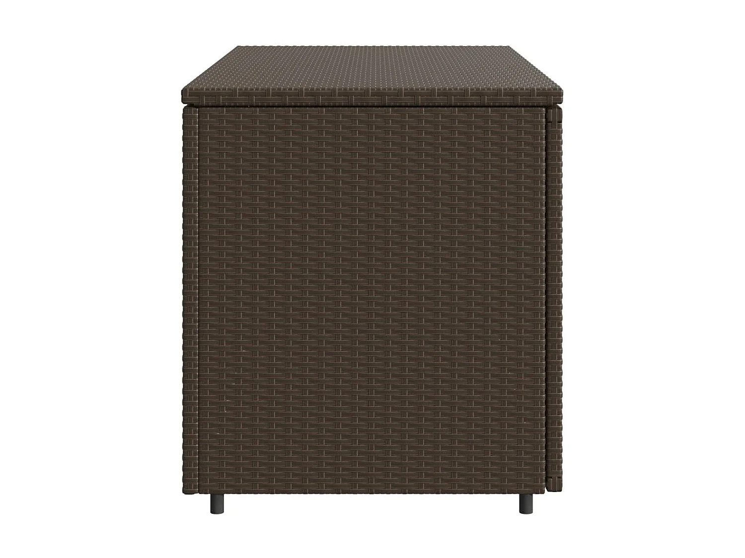 Zandar  Armoire de rangement jardin marron 110x55x60,5cm résine tressée