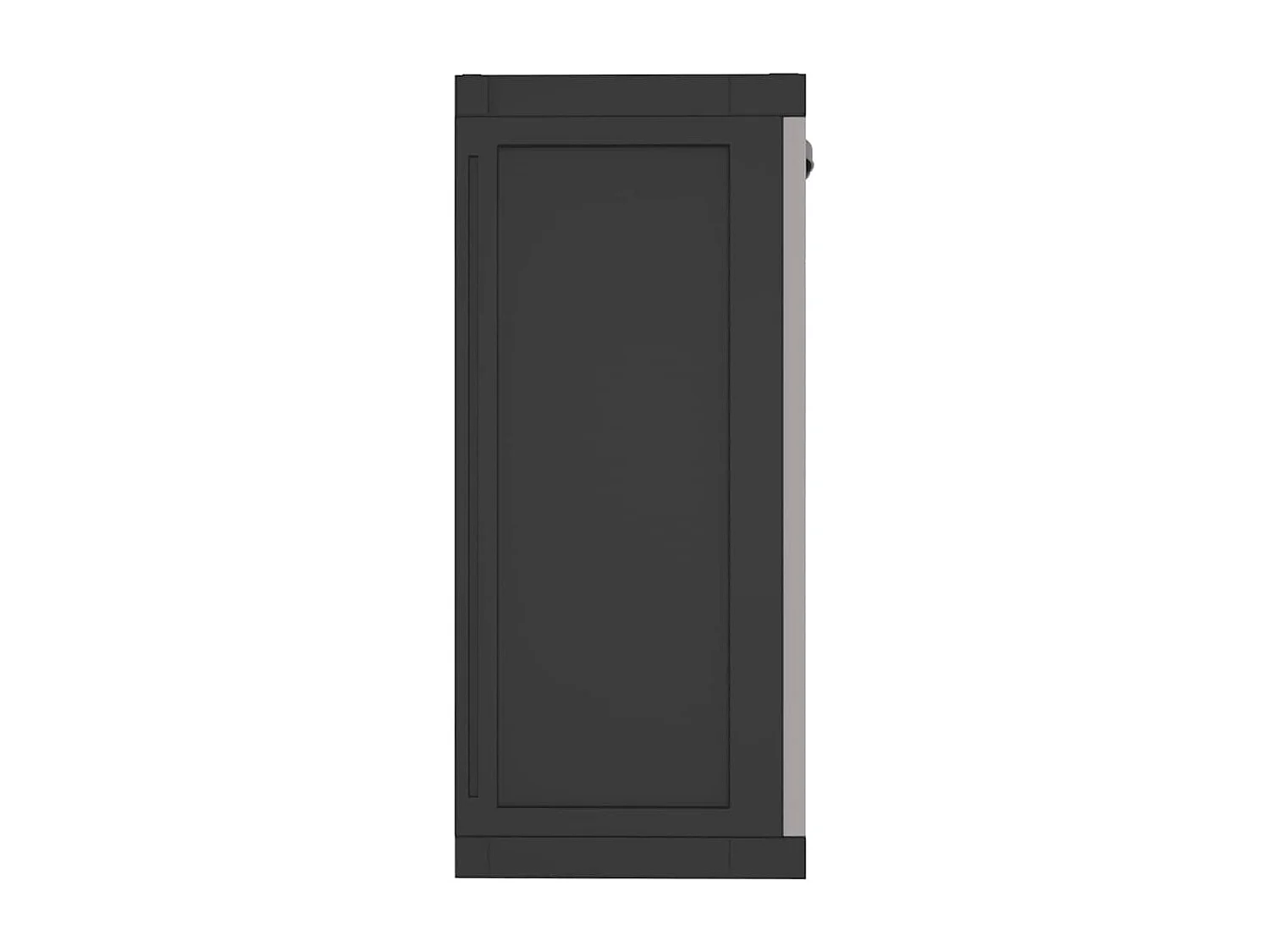 Alavieska  Armario de almacenaje exterior PP gris y negro 97x37x85 cm