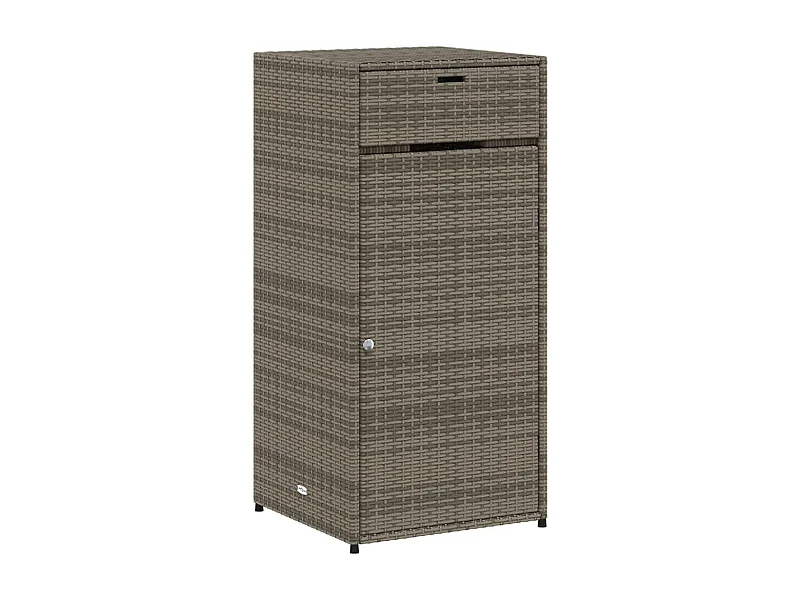 Annemarie  Tuinkast 55x55x111 cm poly rattan grijs