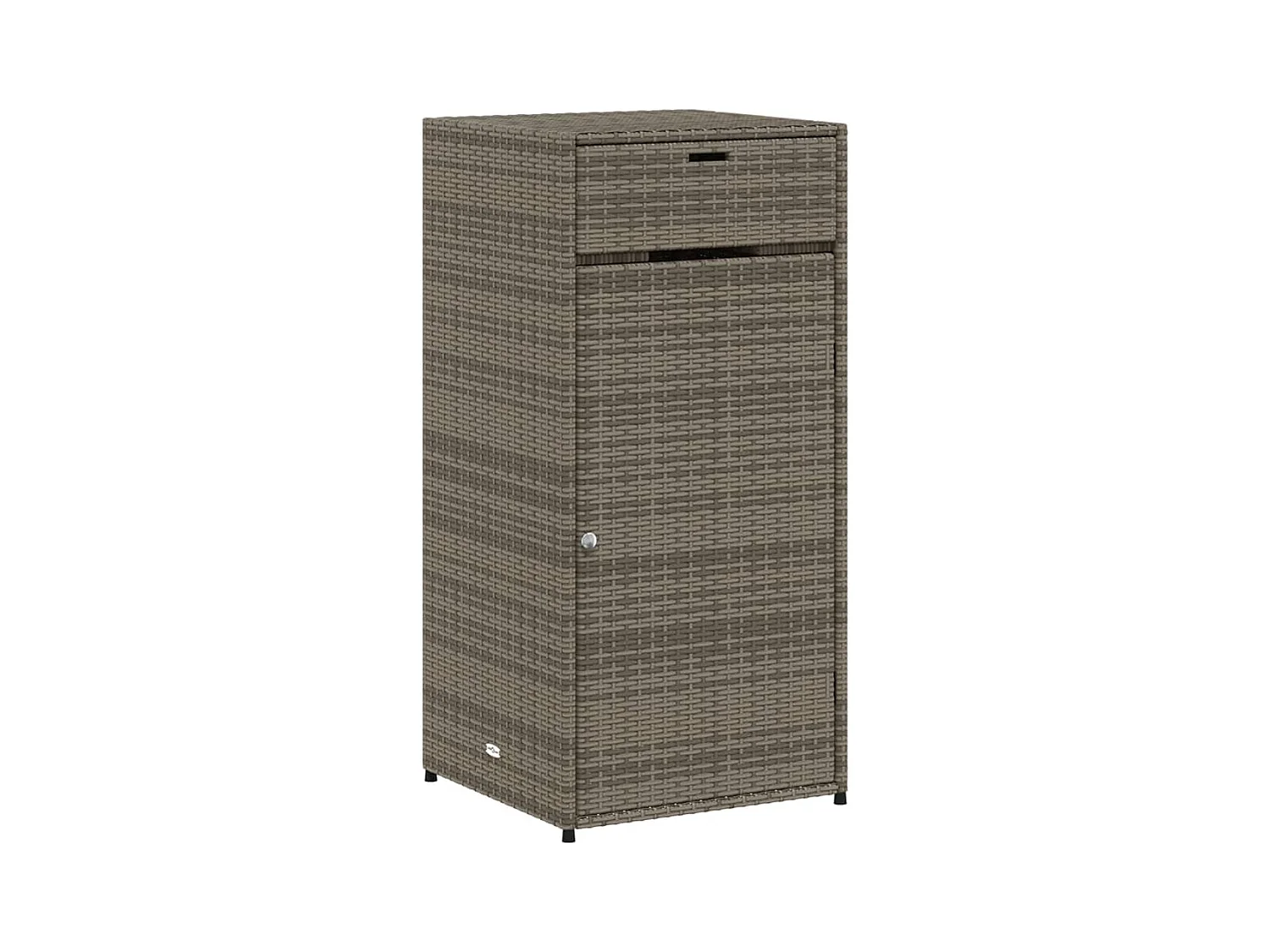 Annemarie  Tuinkast 55x55x111 cm poly rattan grijs