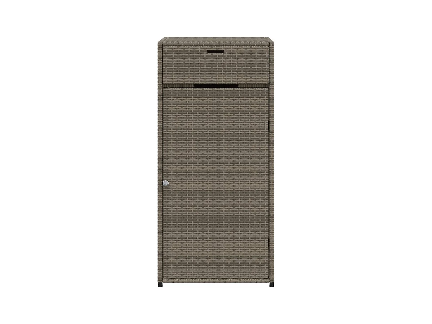 Annemarie  Tuinkast 55x55x111 cm poly rattan grijs