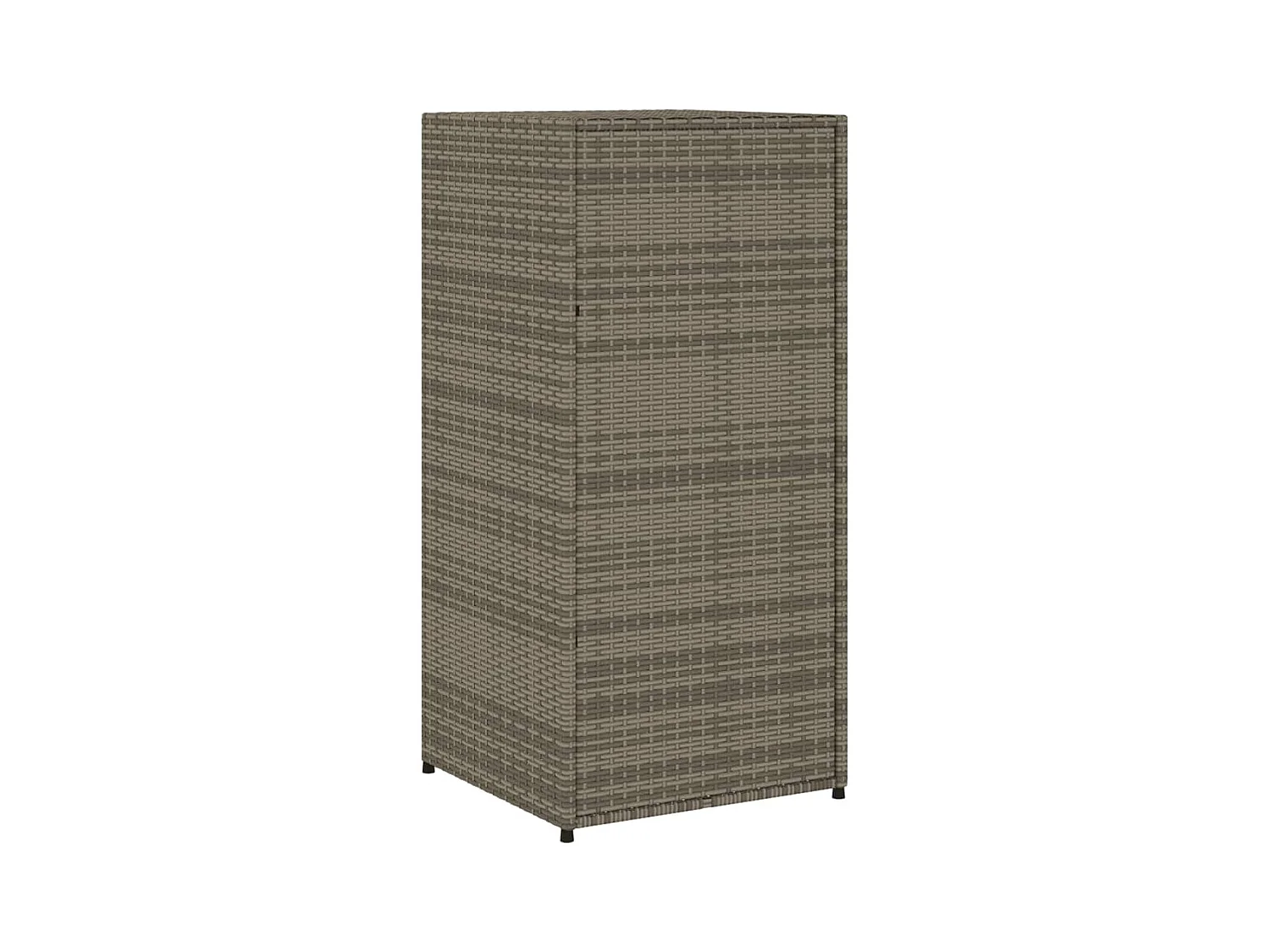 Annemarie  Tuinkast 55x55x111 cm poly rattan grijs