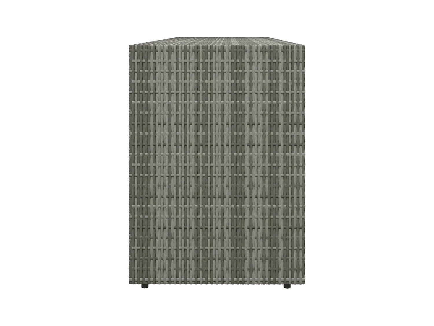 Torgnyr  Armoire de rangement jardin Gris 198x55,5x80 cm Résine tressée