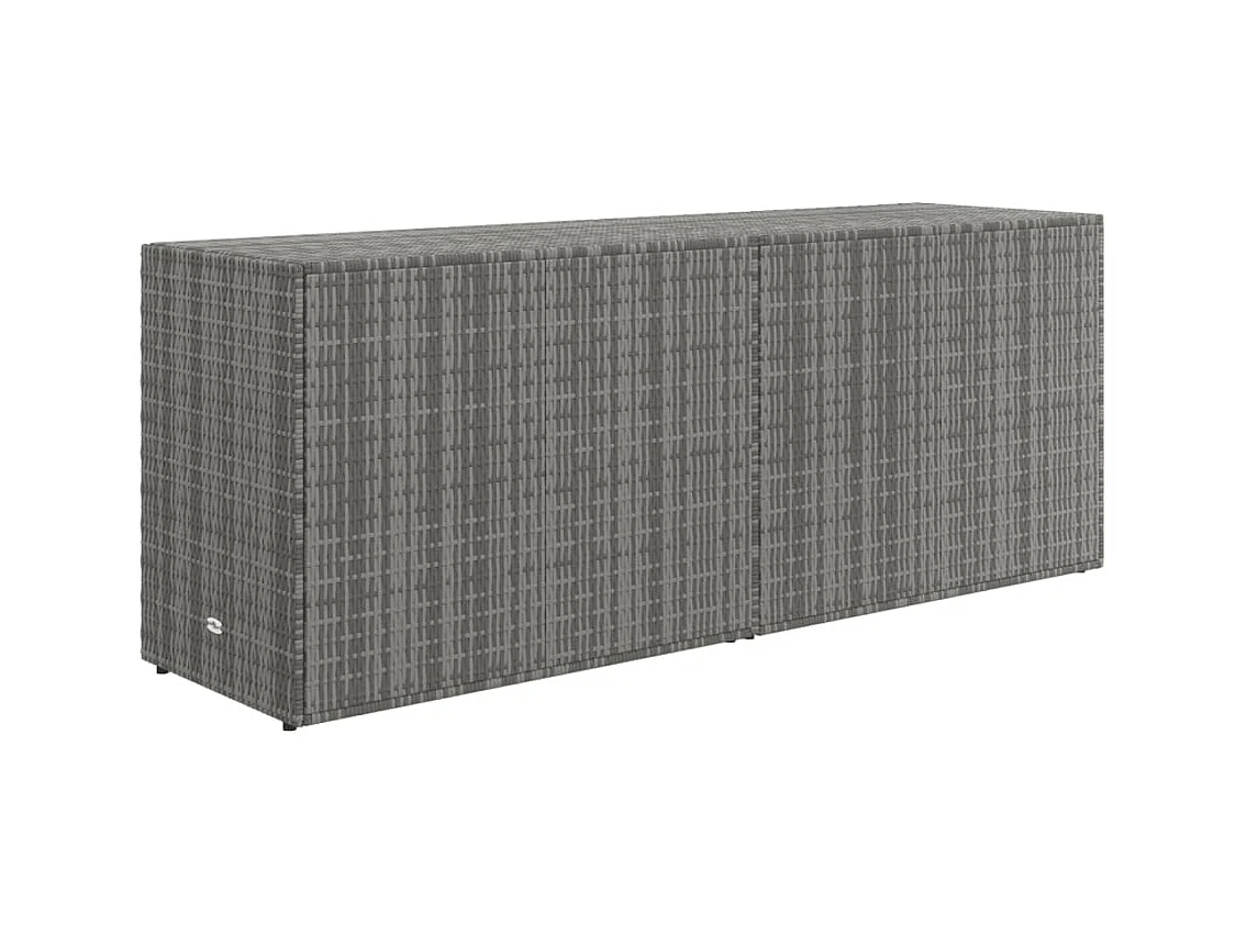 Torgnyr  Armoire de rangement jardin Gris 198x55,5x80 cm Résine tressée