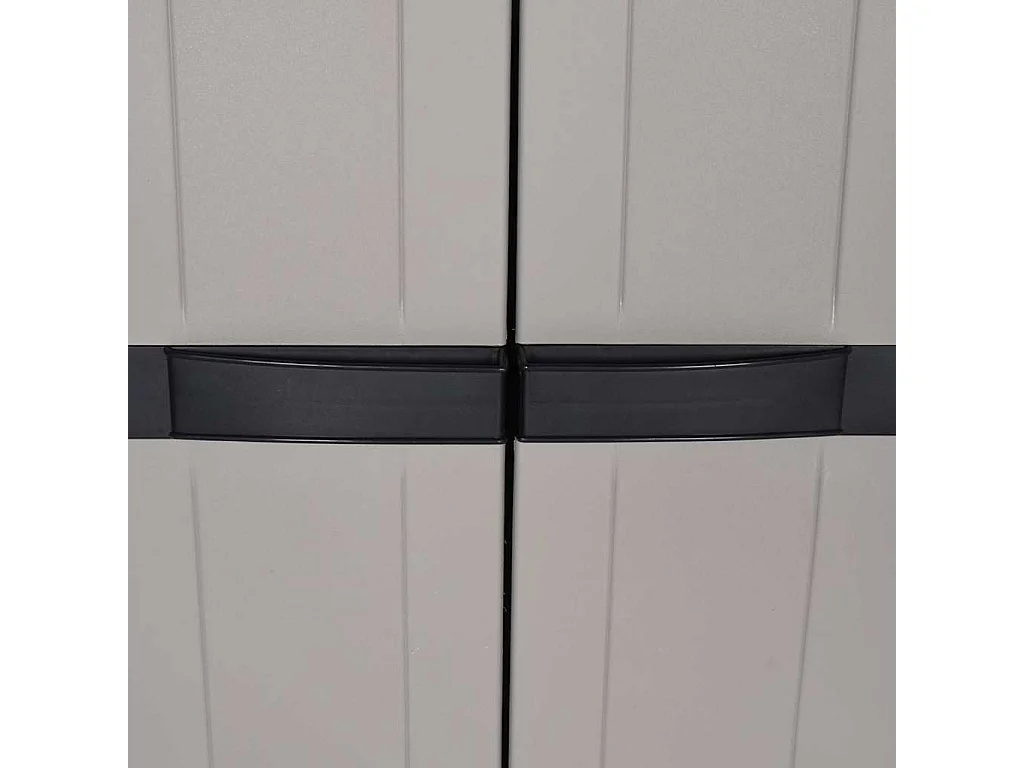 Alavieska  Tuinkast 65x37x165 cm polypropeen grijs en zwart