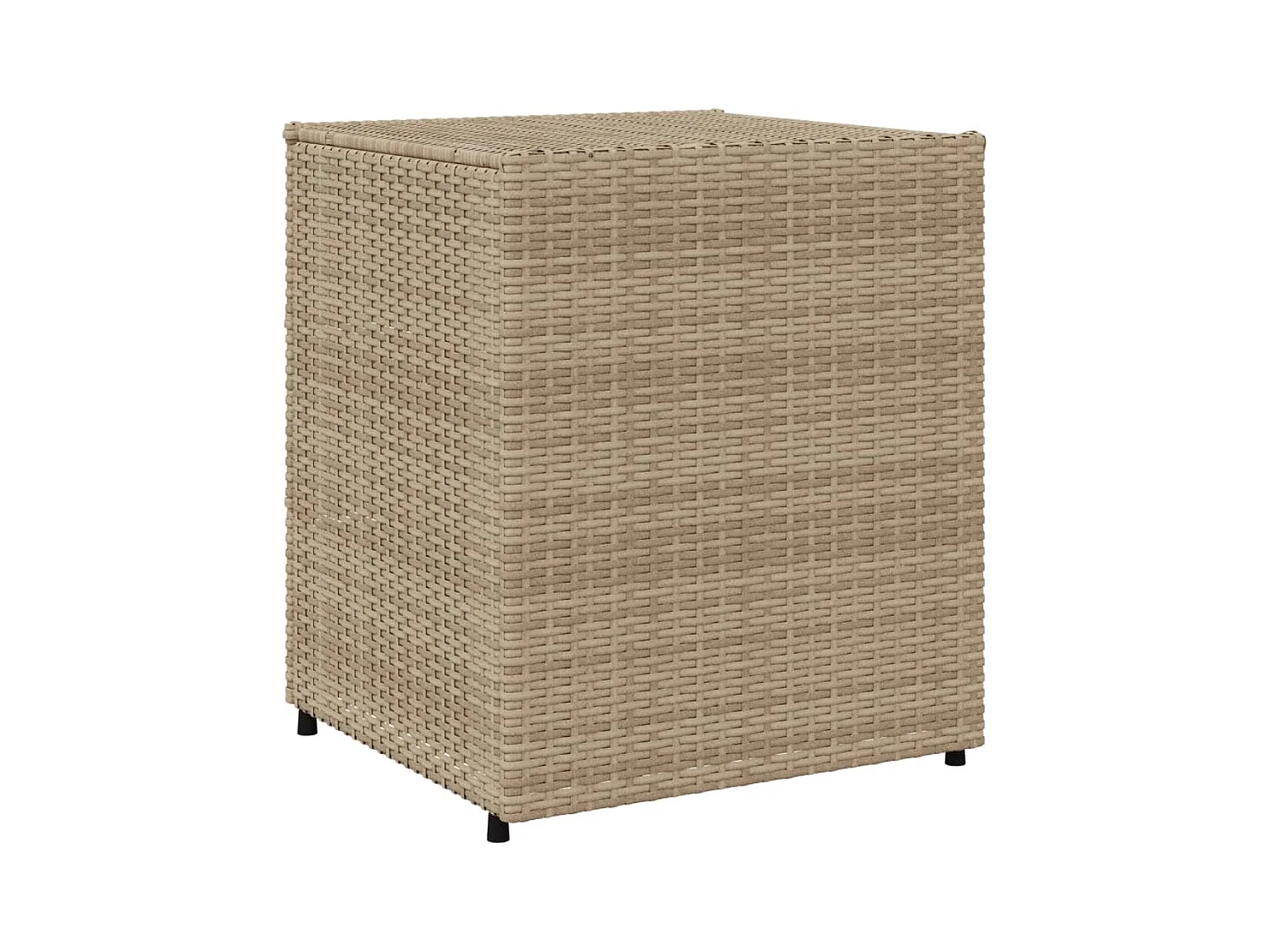 Holiday  Armario de almacenaje de jardín ratán PE beige 55x59x69 cm