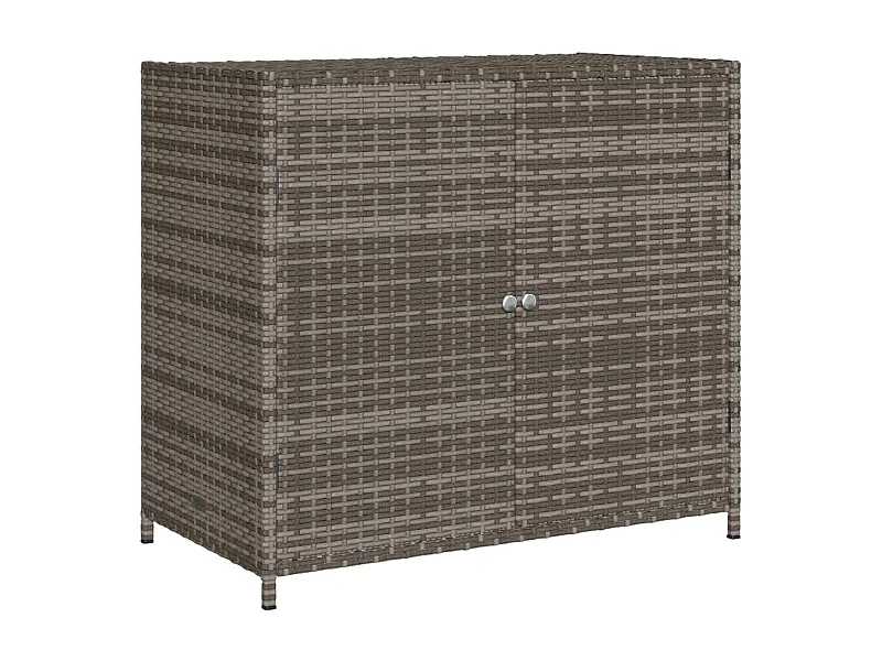 Emma Louise  Tuinkast 83x45x76 cm poly rattan grijs